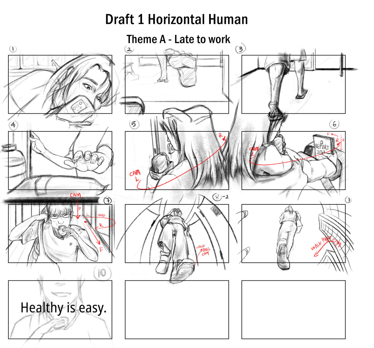 Figure 4. Horizontal Human rejected first draft.